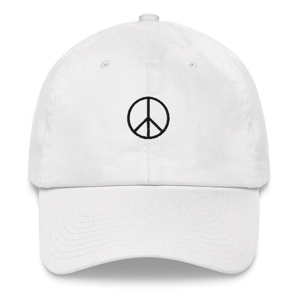 Karmavore Peace Dad Hat White