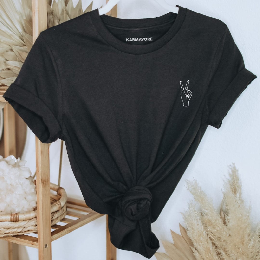 Karmavore Peace Premium Tee Black / S
