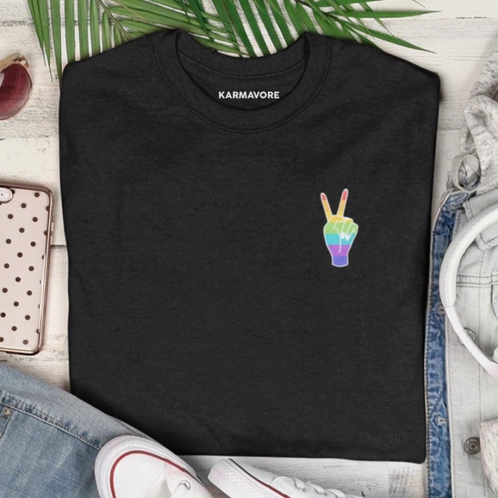 Karmavore Peace Premium Tee (Pride) Black / S
