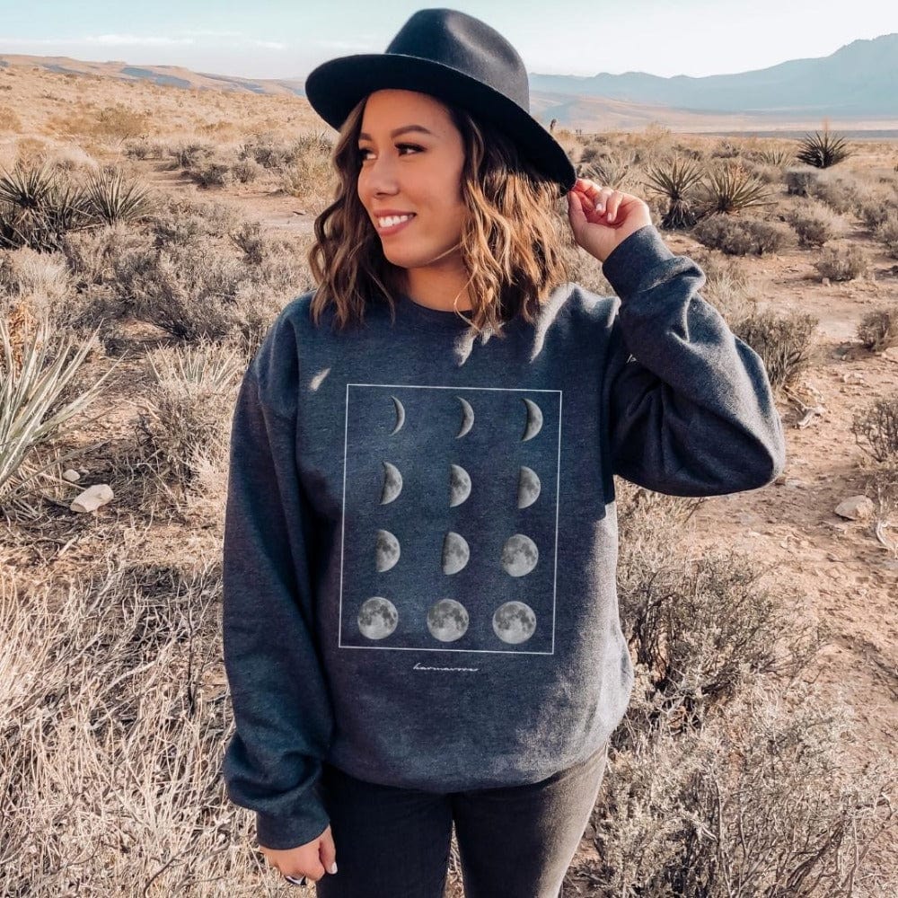 Karmavore Phases Zen Sweatshirt Dark Grey Heather / S