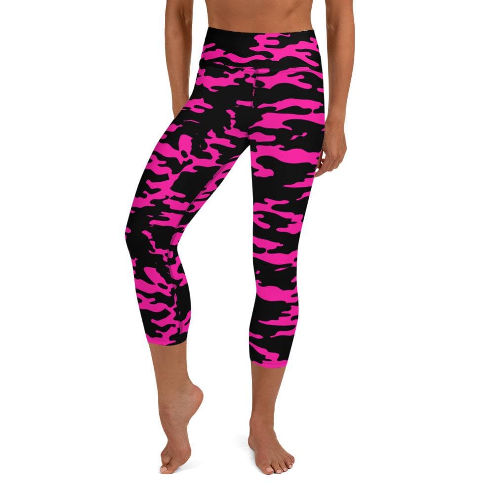 Karmavore Pink Camo High Waist Capris