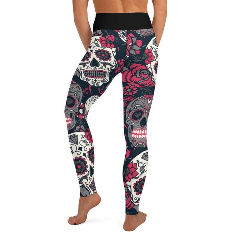 Pink Sugar Skull High Waist Leggings
