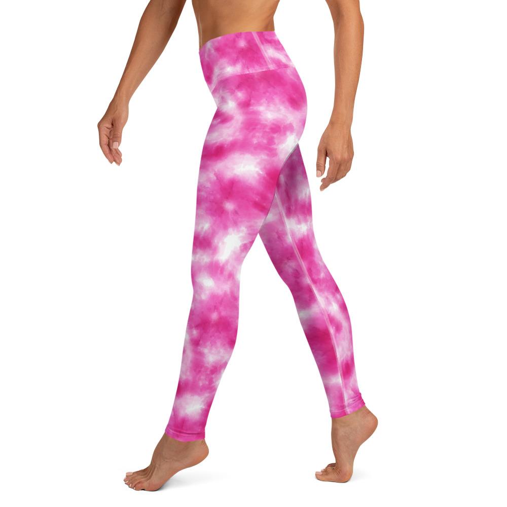 Karmavore Pink Tie Dye High Waist Leggings