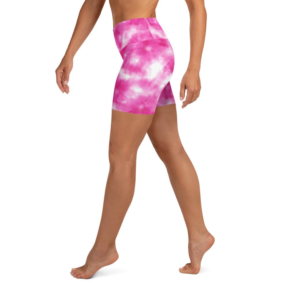Karmavore Pink Tie Dye High Waist Shorts