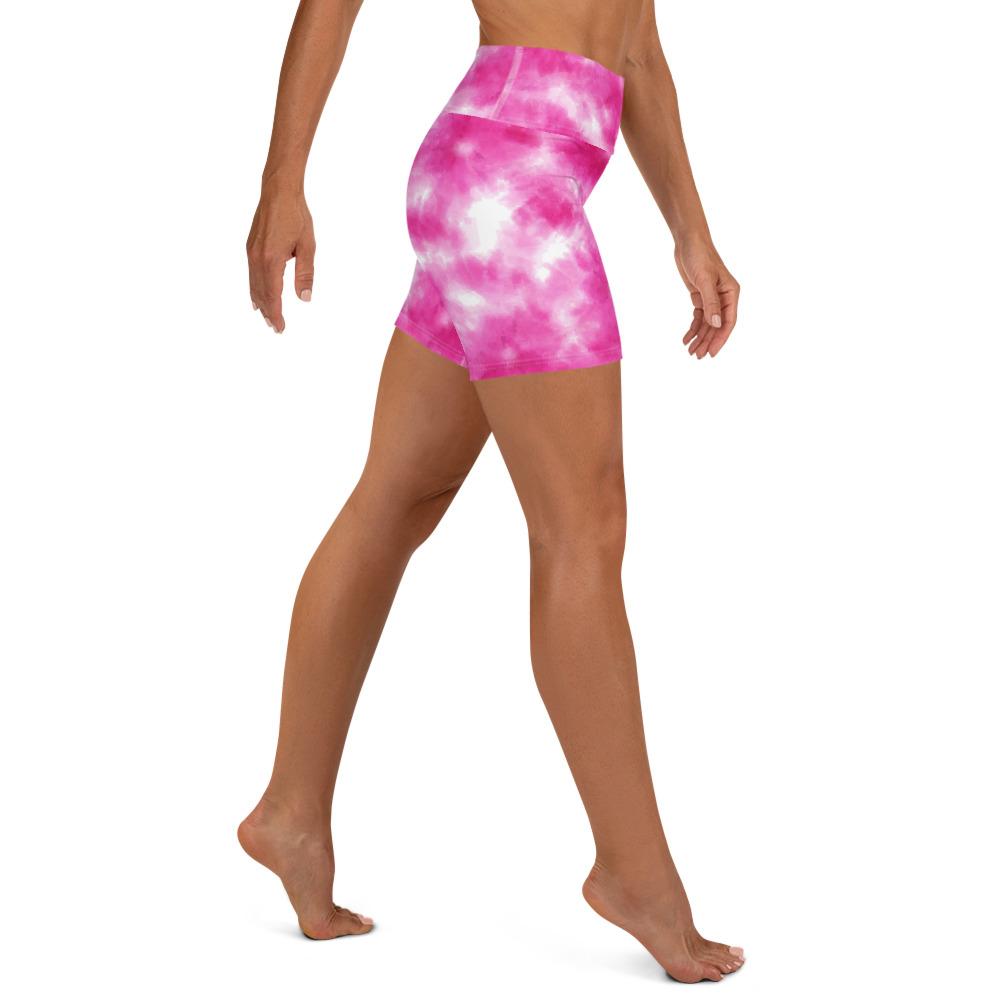Karmavore Pink Tie Dye High Waist Shorts