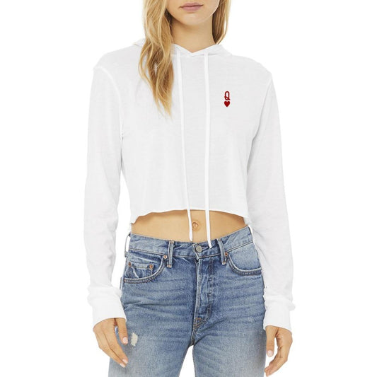 Queen Crop T-Shirt Hoodie