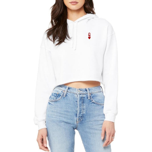 Queen Crop Hoodie