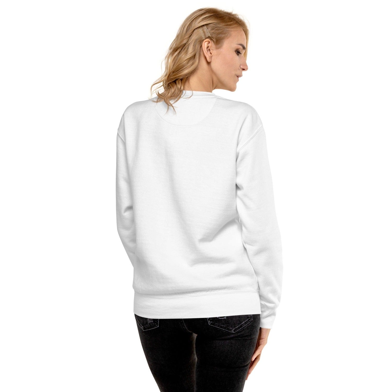 Queen Embroidered White Sweatshirt