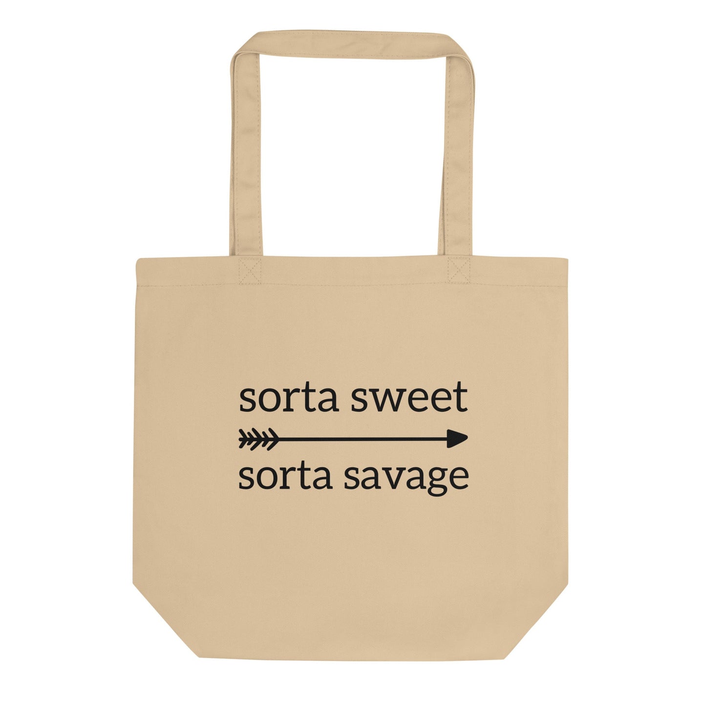 Karmavore Sorta Sweet Sorta Savage Eco Tote Bag Natural