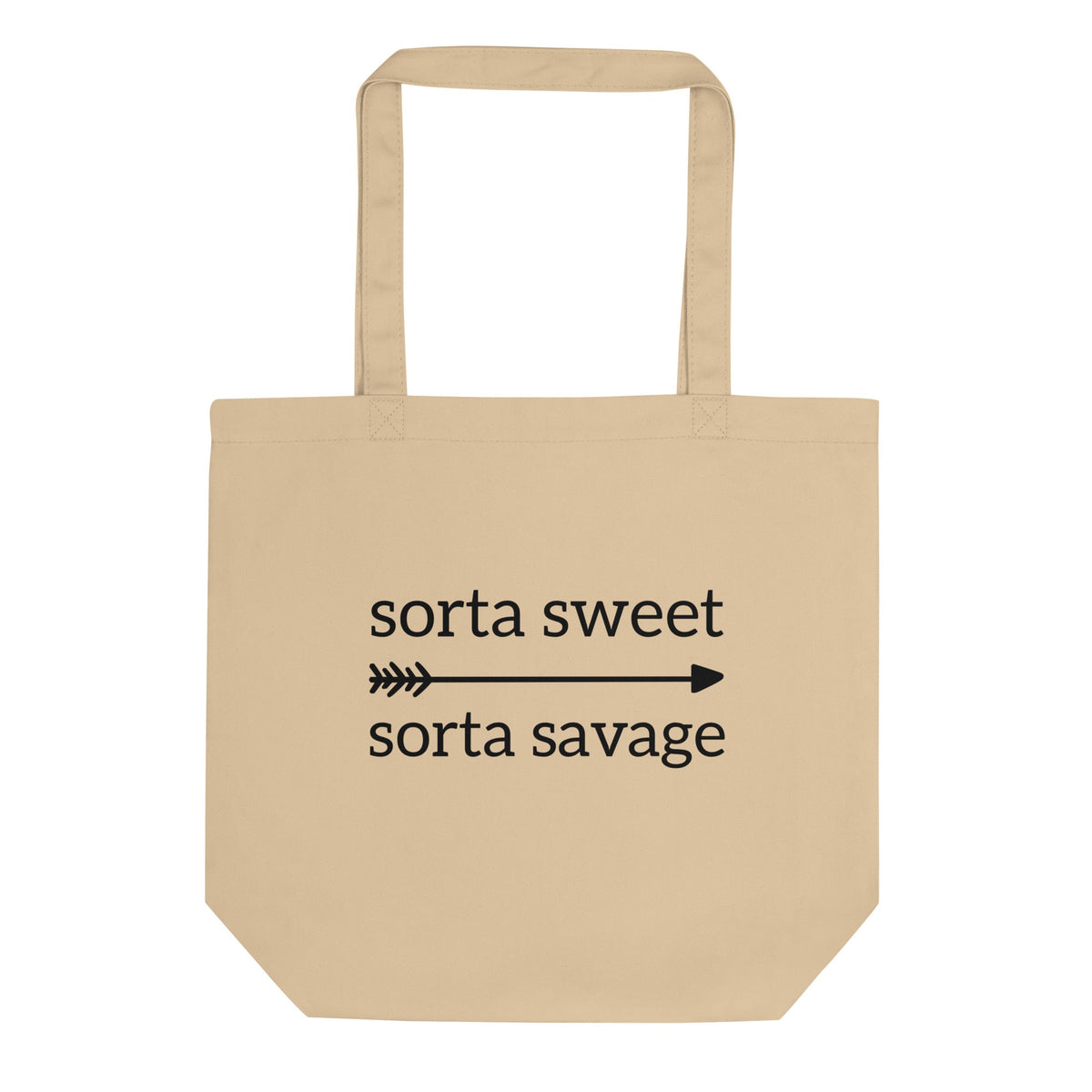 Karmavore Sorta Sweet Sorta Savage Eco Tote Bag Natural