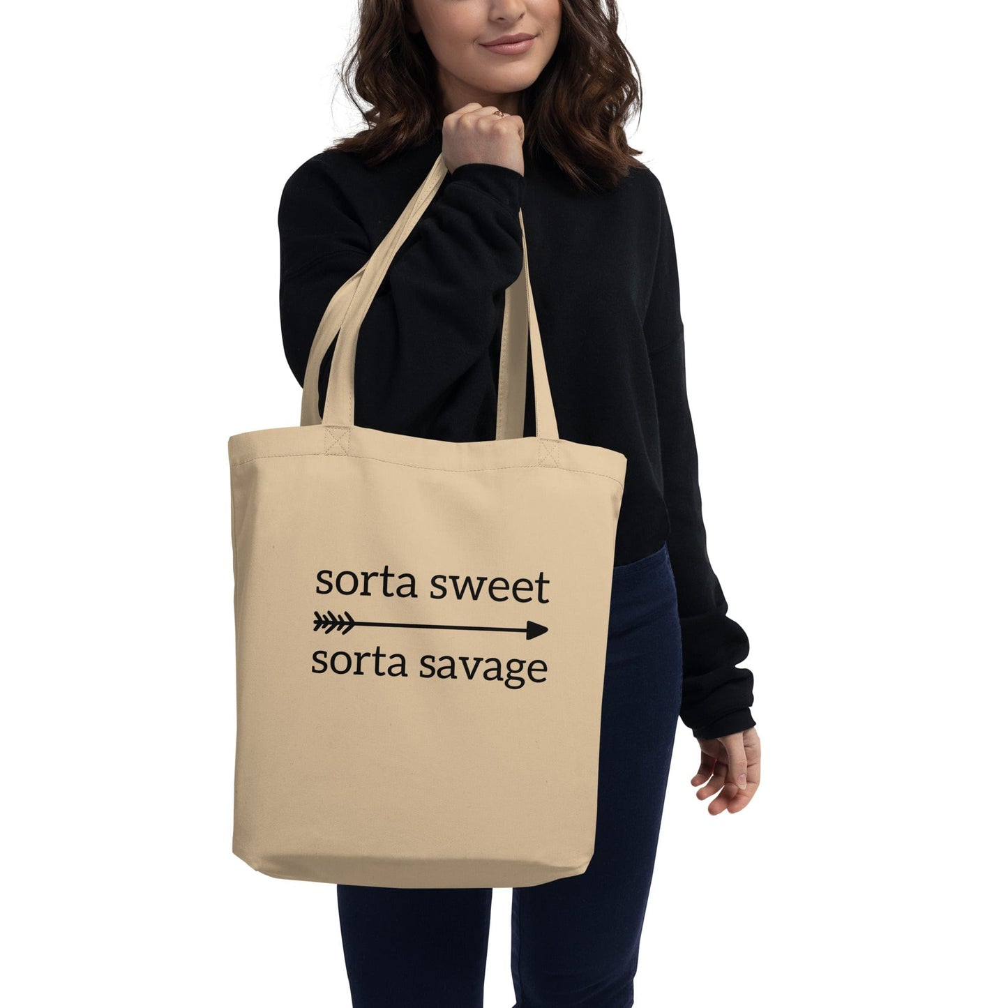 Karmavore Sorta Sweet Sorta Savage Eco Tote Bag Natural