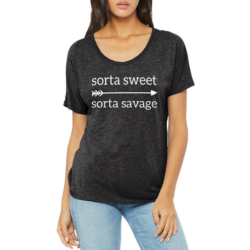 Sorta Sweet Sorta Savage Goddess Tee