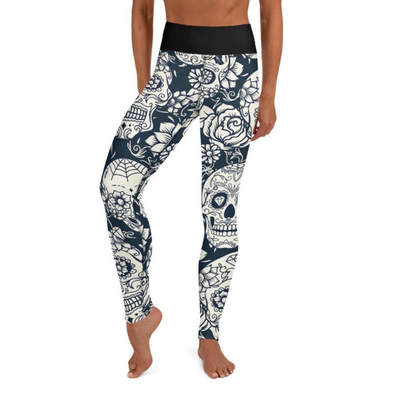Sugar Skull High Waist Leggings