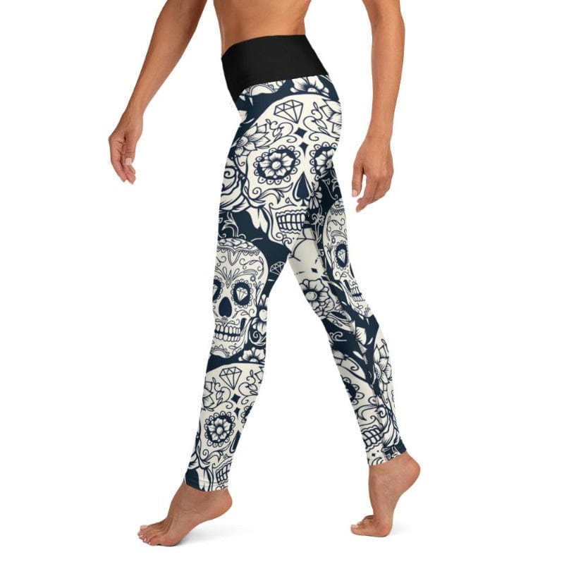 Sugar Skull High Waist Leggings