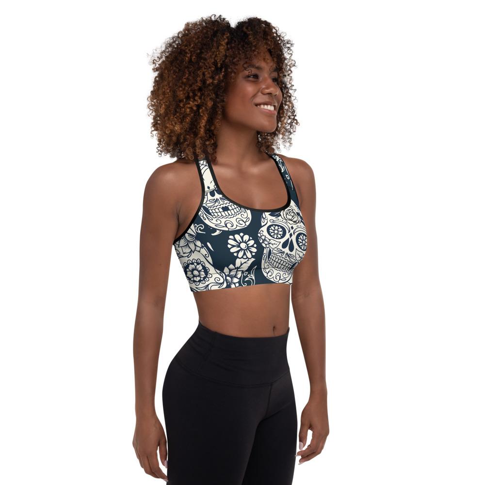 Karmavore Sugar Skull Sports Bra
