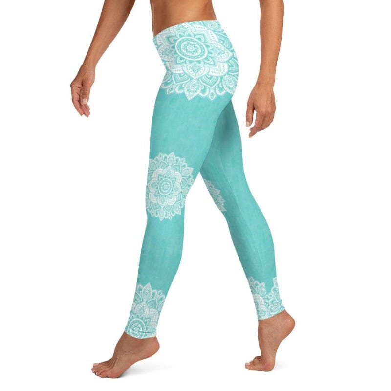 Turquoise Mandala Leggings