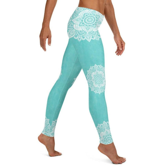 Turquoise Mandala Leggings