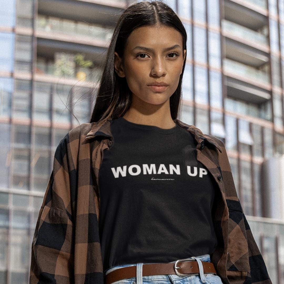 Woman Up Black T-Shirt