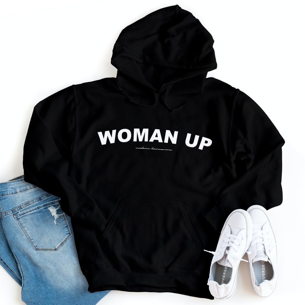 Woman Up Black Hoodie